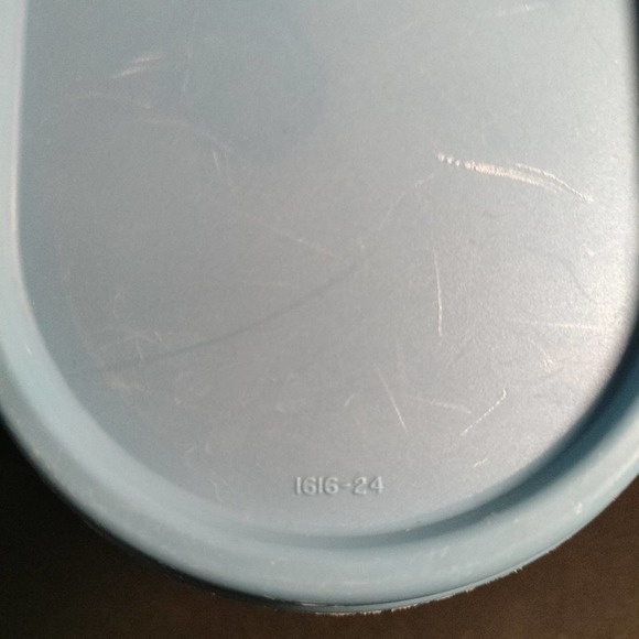 Tupperware Modular Mate Oval 3  #1613 w/  Lt. blue seal #1616 vintage  (E4) - Picture 7 of 11
